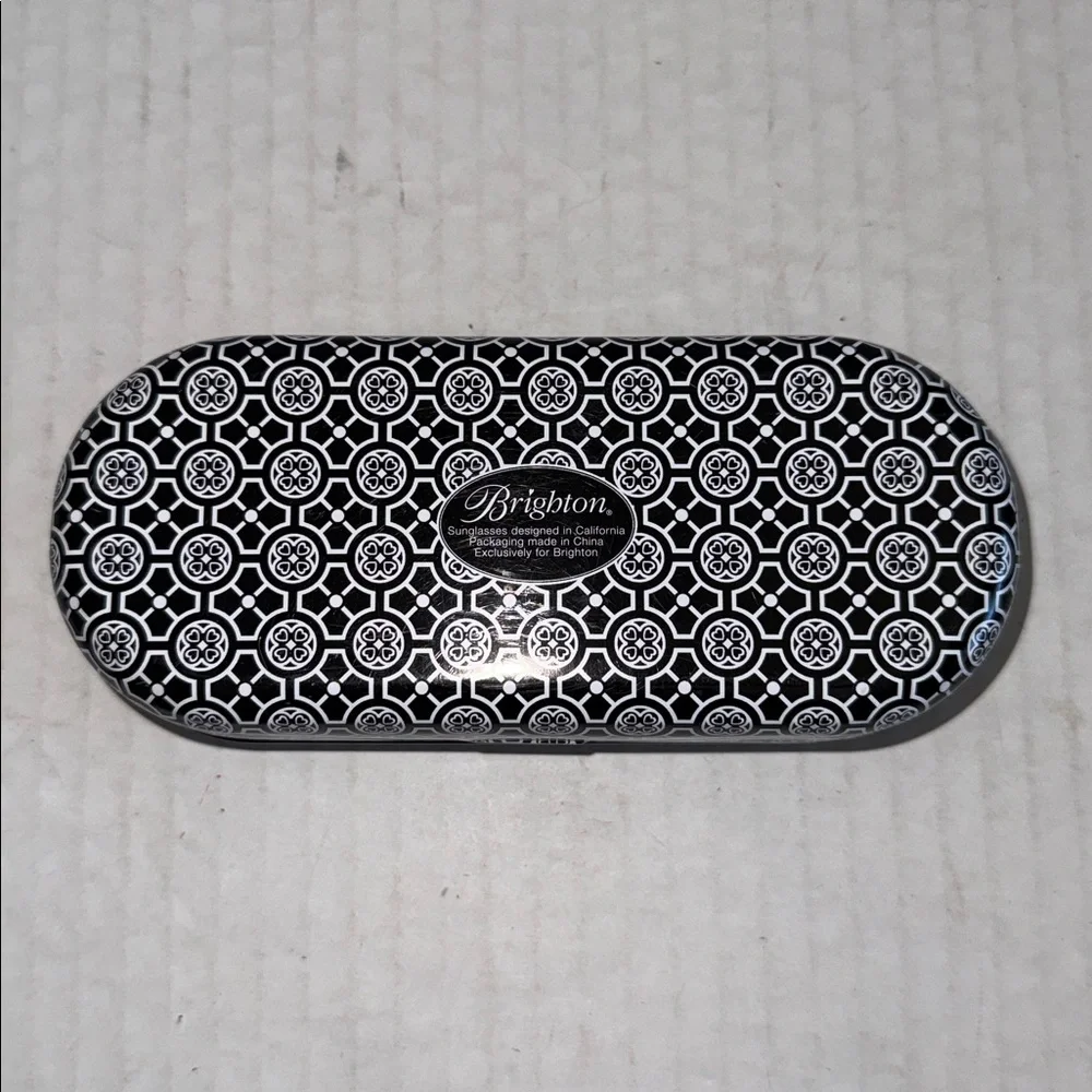 Brighton Brocade Print Metal Glasses Case
